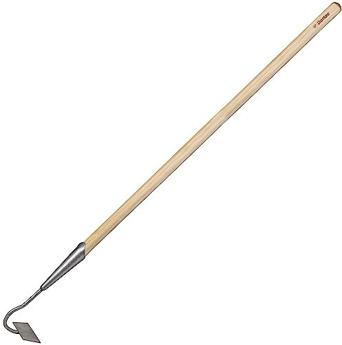 Darlac Gartenhacke - Bambus Langstiel Gartenhacke mit schmalem Zugkopf - Ideal zum Jäten und Ernten von Wurzelfrüchten