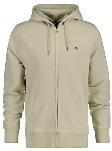 Gant Herren REG Shield Full Zip Hoodie Kapuzenpullover, Silky BEIGE, M