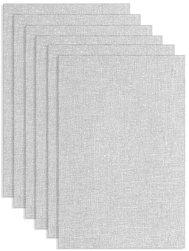 Yolev Fabric Repair Tape Self-Adhesive Canvas Fabric Patches Adhesive Fabric Patch for Sofas, Tents, Tote Bags, Clothing, Car Seats, Furniture (grey)