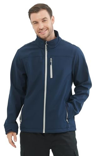 MISEMIYA - Chaqueta Soft Shell De Trabajo De Invierno Softshell para Hombre Profesional. Ref: 6432 - XL, Azul Marino