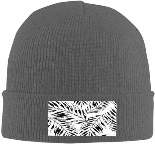 Warme Wintermütze und stilvolle dunkelgraue Strickmütze für Damen und Herren, Türkei-Essen, Vintage-Mütze, minimalistische Beanie-Mütze, 3961c-summer Art Rough Beanie Mütze Cap, One size