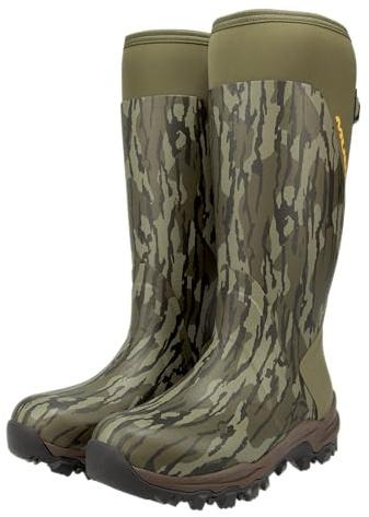 Muddy Outdoors DV8 17 Rubber Boots Rubber Mossy Oak Bottomland Men's 11 D