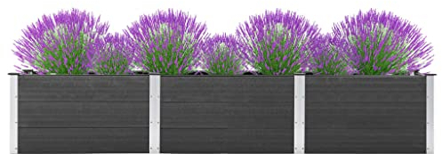 Willood Garten Hochbeet 300x50x54 cm WPC Grau