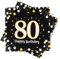 Servietten 80. Geburtstag, 30 Stück Servietten 80 Geburtstag Mann, Deko 80. Geburtstag Mann Frau, Happy Birthday 80 Servietten Tischdekoration, 3-Lagig Geburtstagsdeko Servietten