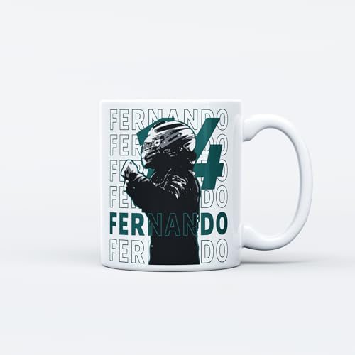 RaceTracks.pl Taza del Conductor F1, Charles Leclerc, Lando Norris, Lewis Hamilton, Max Verstappen, Regalo de F1 para Fans de Fernando