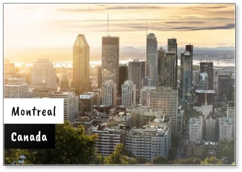 Montreal Skyline von Mont Royal, Kühlschrankmagnet