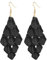 HSAJS Orecchini Pendenti Cascata Petali Stratificati Gioielli Eleganti Accessori Donna Stile Bohémien