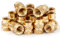 Gewindeeinsatz, 120 Stück M3 Einpressmuttern Messing Einbettung Muttern Rändelmuttern, M3x5,7x4,6mm, Threaded inserts für teiledurch Wärme oder Ultraschall in 3D-Drucker Teile