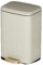 Poubelle De Cuisine Automatique 6/13L, avec Couvercle À Fermeture en Douceur, Anneau De Maintien du Sac, Poubelle en Acier Inoxydable(Beige,13L)