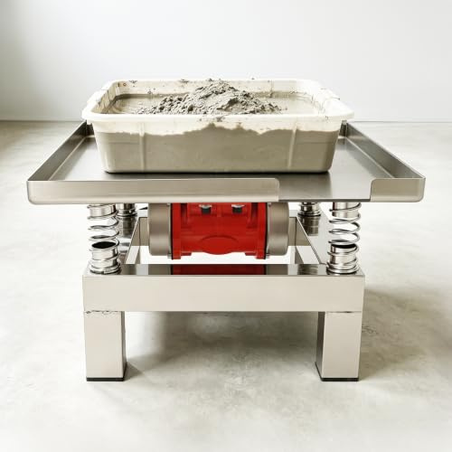 50 W vibrationsbord av betong vibrationstestbänk testblock vibrationsplattform rostfritt stål mini vibrationsbord betong vibrationsbord 3000–3600 rpm