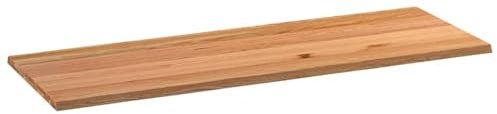 vidaXL Tischplatte Hellbraun 220x80x4 cm Massivholz Eiche Rechteckig, Esstischplatte, Schreibtischplatte, Bartischplatte, Esszimmertischplatte