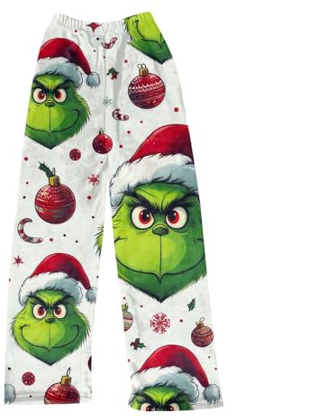 HGWOPGASD Pigiama Grinch Il Grinch Costume Il Grinch Pigiama Pigiami Simpatici Donna Pigiama Invernale Ragazza Pigiama Natalizio Grinch Pigiama Bambino Pile Il Grinch Pigiama Pigiama Ragazza Pigiama