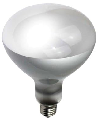 Unibulb Infra-Red Heater Lamp E27 Edison Screw (ES), 1300 Lumens, 250W Heat Lamp Light Bulb, 2700k Warm White, Hard Glass Finish, Dimmable, Box of 1