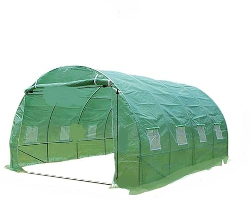 Polytunnel - Invernadero de 4 x 3 x 2 m, 12 m², túnel de polietileno para jardinería, tienda de campaña con marco de acero
