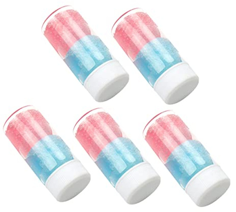 TOGEVAL Wimpernverlängerungsreiniger für Professionelle und Private Anwendung 5 Stück 30 Ml Entferner mit Silikon Schwamm für Pinzetten und Wimpernkleber