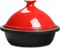 Casserole à tajine en fonte émaillée – Casserole marocaine antiadhésive pour ragoût et cuisson lente, batterie de cuisine en céramique durable