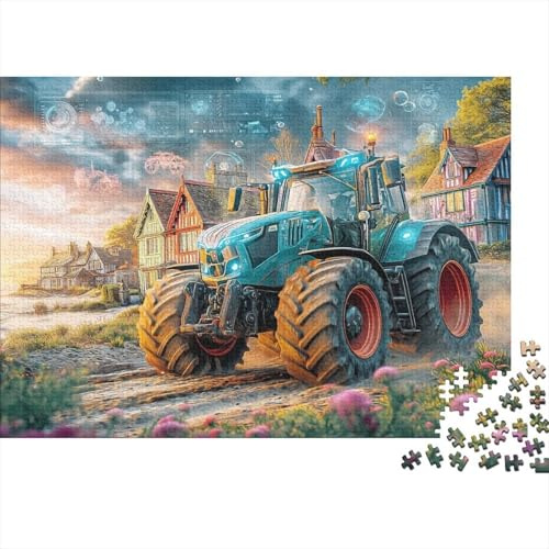Smart Traktortechnik 1000Teile Schwierigesgroßes Puzzle Futuristisches Landfahrzeug Für Erwachsene Und Kinder Ab 14 Jahren Familienspiele Herausforderndes Moderne Porträts38x26cm/1000pcs