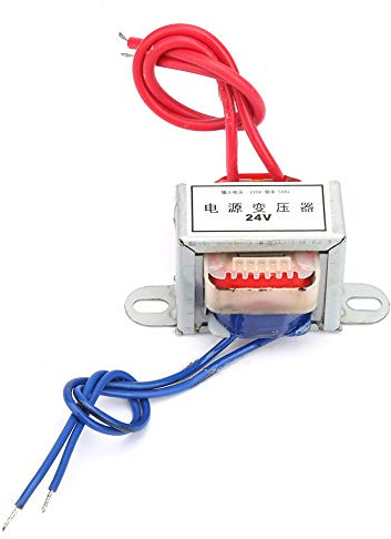 OVAQUIXI Transformateur de Puissance EI 2 W, Entrée 220 V à 12 V/24 V, Tension de Sortie pour des Applications électriques Sûres (24V)