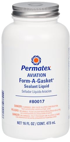 Permatex 80017 Aviation Form-A-Gasket No. 3 Sealant, 16 oz. , Brown