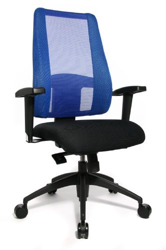 TOPSTAR | Bürostuhl Lady SITNESS Deluxe | beweglich mit 7 Zonen | schwarz/blau
