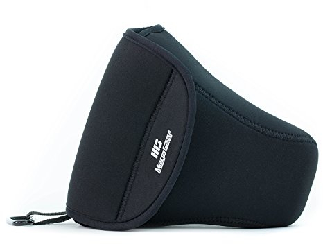 MegaGear MG090 Ultra Light Neoprene Camera Case compatible with Canon EOS 7D Mark II, 70D, 700D, 6D, EOS 650D, 5D Mark III, 60D - Black