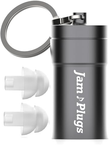Musiker Ohrstöpsel: JamPlugs Transparente wiederverwendbare Silikon High Fidelity-Ohrstöpsel für Konzerte, Musik und Musiker 1 Pair