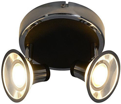 Näve Leuchten 1239842 A++ to A, LED Wand-/ Deckenstrahler Black, 10 W, chrom, 15 x 13 x 15 cm