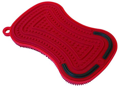 Kuhn Rikon Stay Clean 3-in-1 Scrubber Red