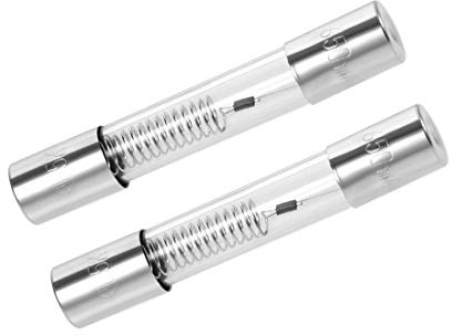 sourcing map Microwave Oven Cartridge Fuses 0.65A DC 5000V 6x40mm Quick Blow Glass 2pcs