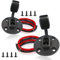 iMESTOU SAE-Stecker Solar SAE-Buchse, Wetterfest, Seitenwandanschluss, DIY-Kabel, 12 AWG, Schnelltrennung, Solarmodul-Halterung für Motorrad, Solargenerator, Batterieladegeräte (2 Stück)