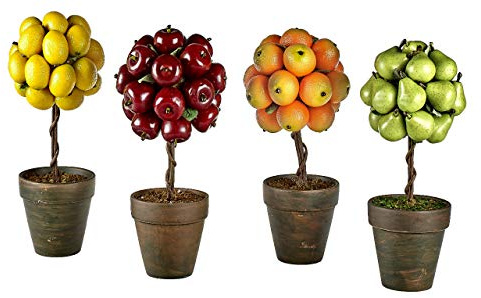Pack de 4 árboles frutales 14 x 30 cm
