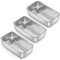 E-far Lot de 3 moules à pain en acier inoxydable 22,9 x 12,7 cm pour pain, pain, viande, gâteaux, brownies, sains et non toxiques, faciles à démouler et passent au lave-vaisselle