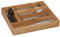Relaxdays Cutlery Tray, Wood, Natural, 5 x 30 x 34 cm