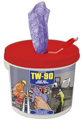 Action Can TW-90 Heavy Duty Textured Wipes 100 Tub