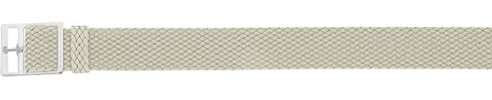 Uhrenarmband Perlon in 18/20 mm Textil Retro Geflochten Atmungsaktiv Eichmüller (Beige, 18 mm)
