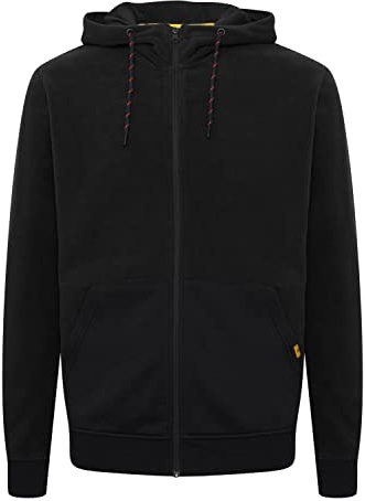 Indicode IDLando Herren Fleecejacke Sweatjacke Jacke mit hochabschließendem Kragen aus hochwetigem Fleece-Material, Größe:2XL, Farbe:Black (999)