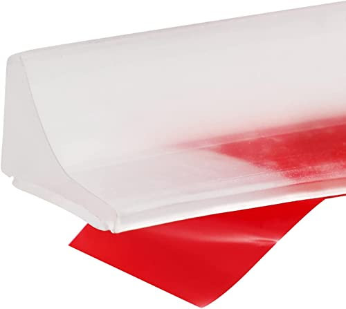 IVEOPPE 200cm Duschdichtung Dichtung Glastür Duschtür rahmenlose Duschtür wasserdichte Badewanne Duschkabine, DIY Wasserbarriere für Bad, Küche, Ecke (Transparent)