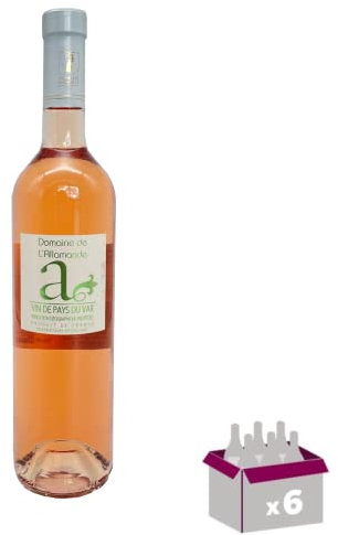 LOT VINS Rosés: Allamande - rosé - vins de pays (6x75cl)