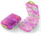 AOOWU Pilulier Portable, Pilluliers Journalier 7 Jours, Pilulier Avec 12 Compartiments, Plastique Boîtes à Pilules, Distributeur De Pilules Médicaments Pour Vitamines, Suppléments Et Médicaments