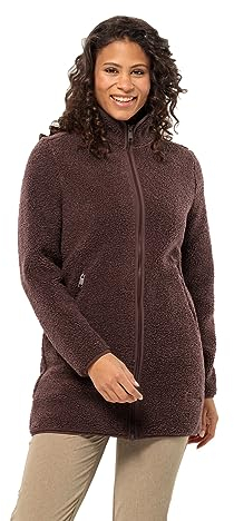 Jack Wolfskin Damen HIGH CURL Coat W Fleece-Jacke, Boysenberry, XS