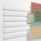 HEXIMO Lamellenwand (3.67 m²) aus XPS - Lamellen Wandpaneele Lamellenverkleidung Akustikpaneele weiß (8 Paneele, HLM-1-01 weiß) Wandplatten wall panels Schaumstoff
