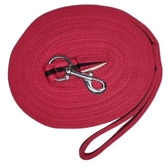 Brama West Softlonge Pferd - Longierleine mit Handschlaufe und Karabiner - ca. 8m - Pink