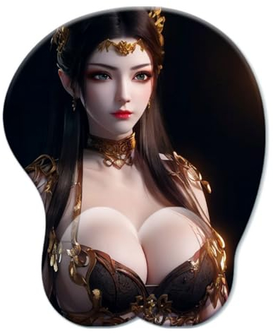 3D Medusa Gaming Handgelenkstütze Mousepad Silikon Brust Mauspads Weiche Handgelenkauflage Cartoon Mauspad Mauspad Butt Mode Geschenk Home Gamer PC Zubehör