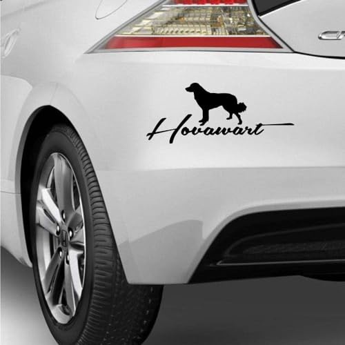 Rakelfix Hund mit Schriftzug Hovawart 25cm Aufkleber Wandtattoo Sticker