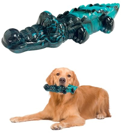 NyxSeat 1 Stück Hundekauspielzeug, unzerstörbares Hundespielzeug, Hundekauspielzeug, Alligatorspielzeug, Hundeaggressionsspielzeug