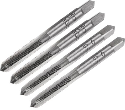 QUARKZMAN 2 Paires de Tarauds à Main Métriques, M5 x 0.5, Tarauds Coniques/Fonds en Acier Allié, Kit de Taraudage à Main pour Réparation