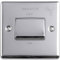 1 Gang 6A Extractor Fan Isolator Switch POLISHED CHROME & GREY 3 Pole Shower - 230V Bathroom Wetroom Fan Switch Wall Plate