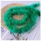 Hrlace 200cm Marabu Federboa 10g Flauschige Marabu Boa zum Basteln Natürliche Truthah Feder Boa Tlauschige Feder Girlande Weihnachtsgirlande DIY Kostüm Tanzen Hochzeit Cosplay Partydeko Grün 1#