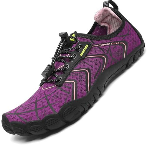 SAGUARO Hombre Zapatos de Agua Mujer Antideslizante Secado Rápido Surf Calzado Natacion Violeta Claro Gr.40