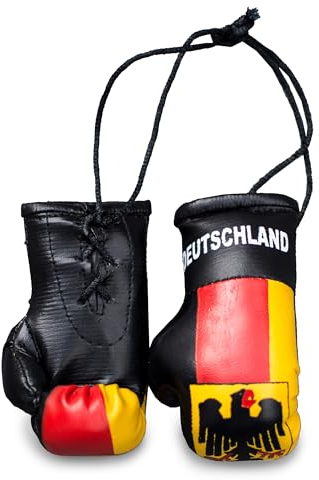 ProSx - Mini-Boxhandschuhe für den Innenspiegel I Vielfalt verschiedener Flaggendesigns (Deutschland)